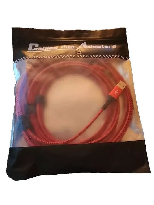 USB C Cable 3 Pack,(3.3ft 6ft 10ft) Nylon Braided USB to USB C Red, Cables And Adapters – a bag of red cables