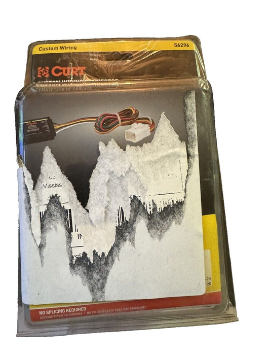 CURT Manufacturing 56296 Vehicle-Side Custom 4-Pin Trailer Wiring Harness for Se – a package of snow on a white background