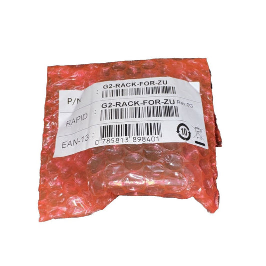 RARITAN Power Distribution Unit Rack Mounting Kit G2-RACK-FOR-ZU – a bag of red plastic bags with a barcode label