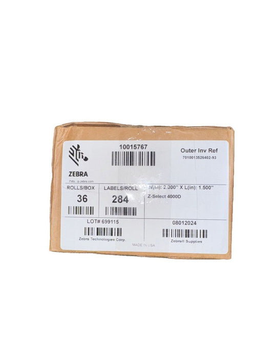 10015767 - Zebra 2" x 1.5" Z-Select 4000D Label (Case) 36 Rolls / 284 Per Roll – genuine genuine genuine genuine genuine genuine genuine ge…