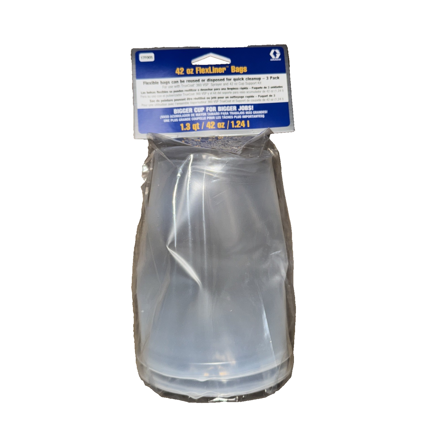 Graco 17F005 Flex Liner Paint Bags, 42 oz., 3-Pack