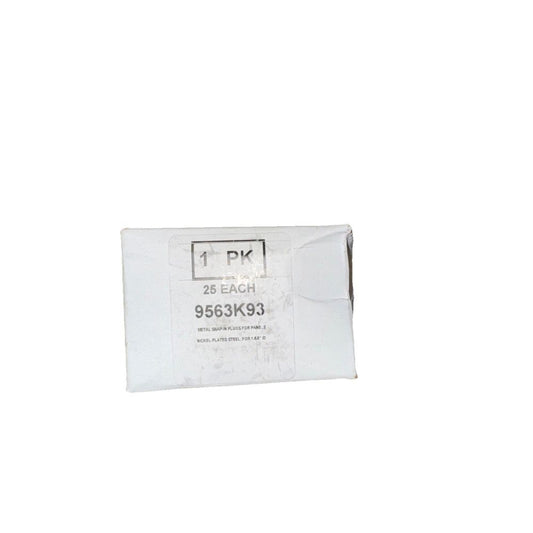 STEEL FINISHING PLUG 9563K93 LOT OF 25, DaveyDooDeals – a white box with a label on it