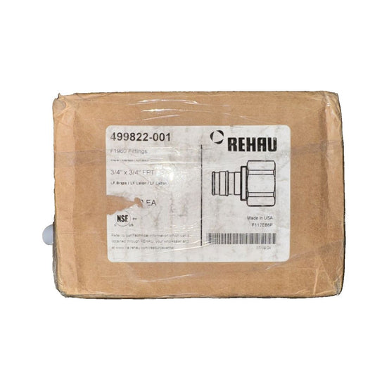 Rehau 3/4 x 3/4 inch F1960 Adapter, Lead Free Brass, FPT 44 Pack – a box of refl