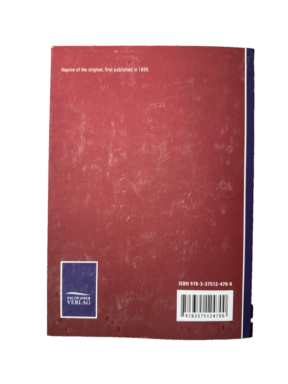 Biography of Ev. Hosea Ballou, DaveyDooDeals – a red book with a white cover and a blue stripe
