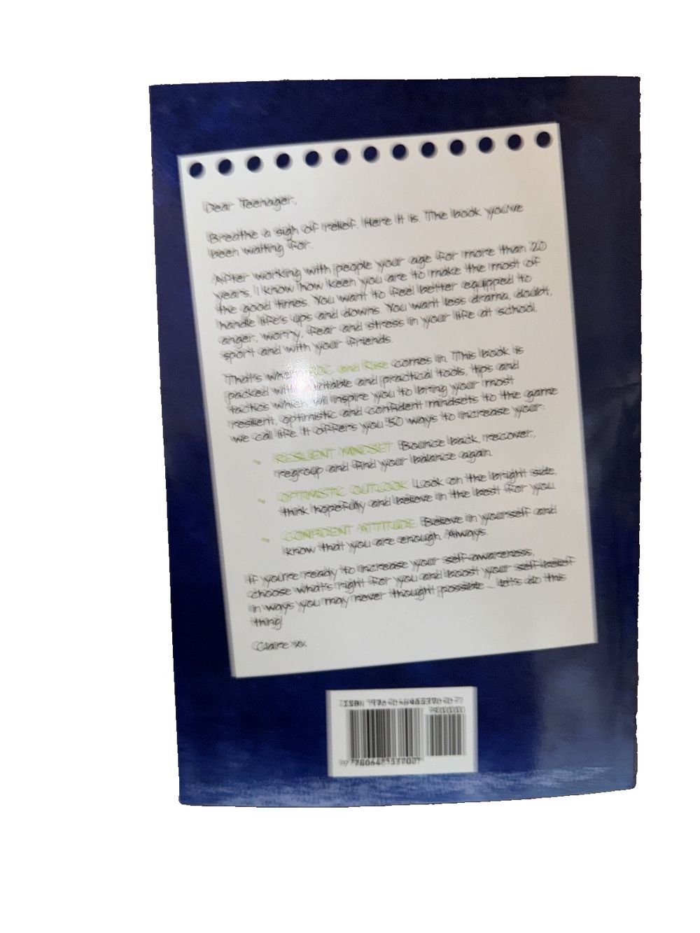 ROC and Rise: The teenager's guide to building the Resilience, Optimism and Conf, DaveyDooDeals – a book with a white cover and a blue cover