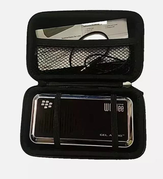 Wowee One Portable Speaker - Compact, Rechargeable with Carry Pouch – a black case with a knife and knife in it