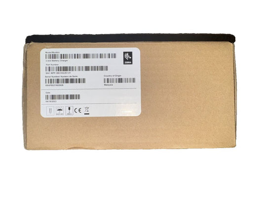 Zebra 3-Slot Battery Charger - battery charger – a box with a barcode label on it