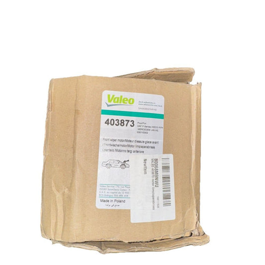 Valeo 24V Wiper Motor 403873 – a brown bag of paper with a label on it