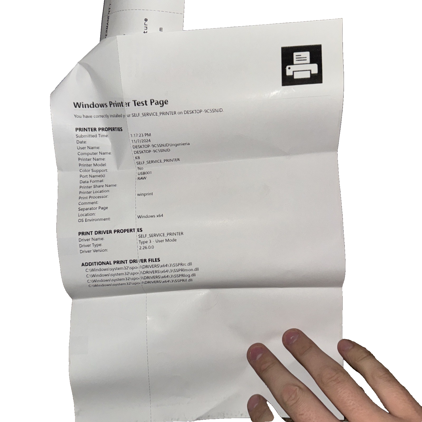 NCR USB 1ST THERMAL STATEMENT ATM PRINTER PN: 009-0026514
