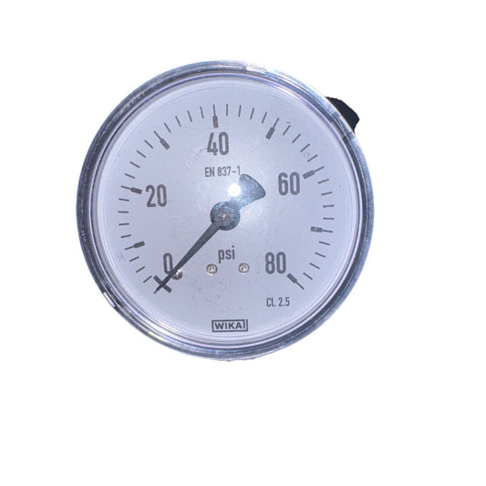 Wika CL. 2.5 Oxygen Air Pressure Gauge 0-80 PSI EN 837-1