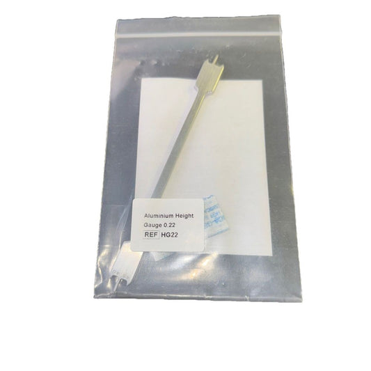 Allure Ortho HG 22 Aluminum Height Gauge .22 – a white sheet with a white sheet on it
