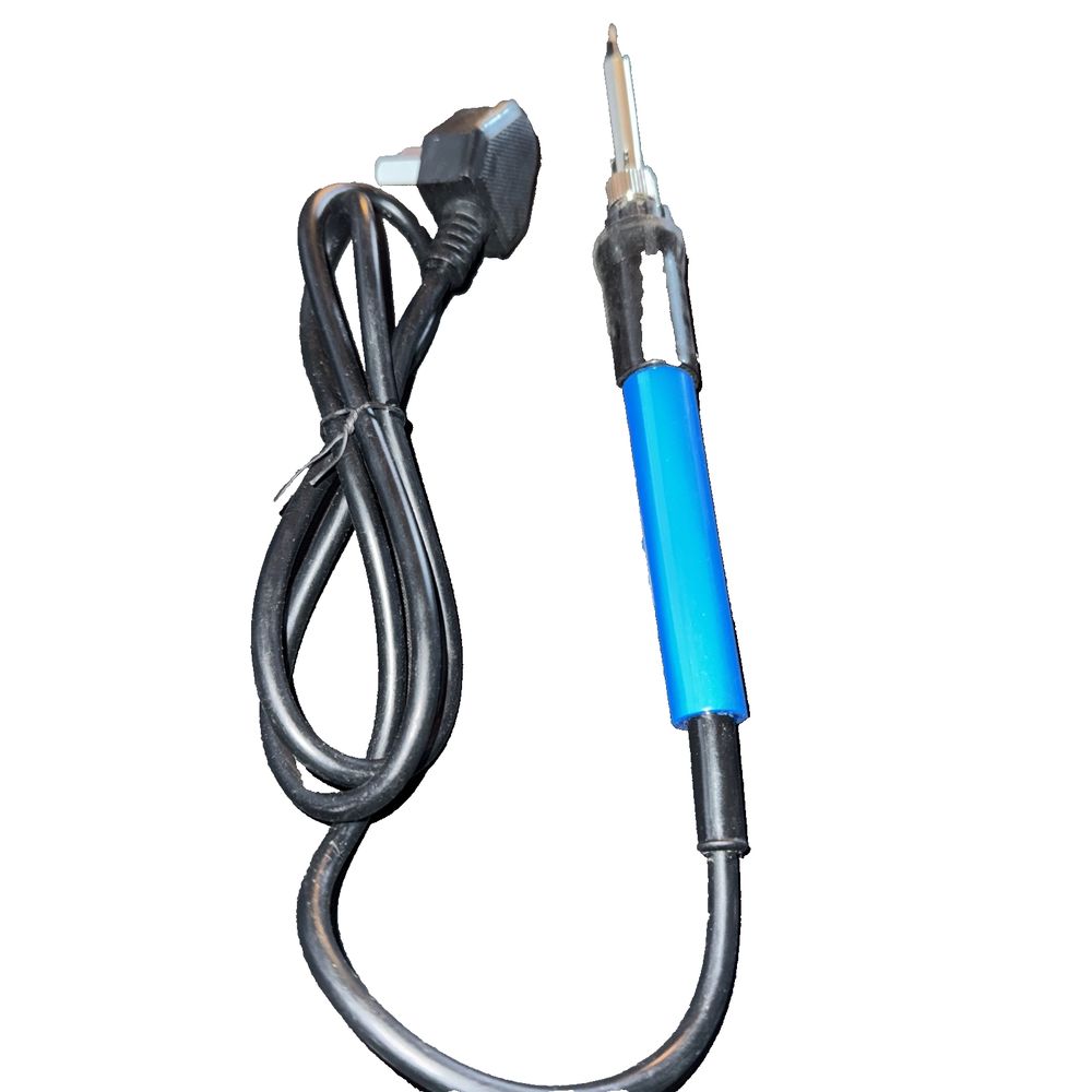 Soldering Iron with heat display EU PLug, DaveyDooDeals – a blue cable with a black wire