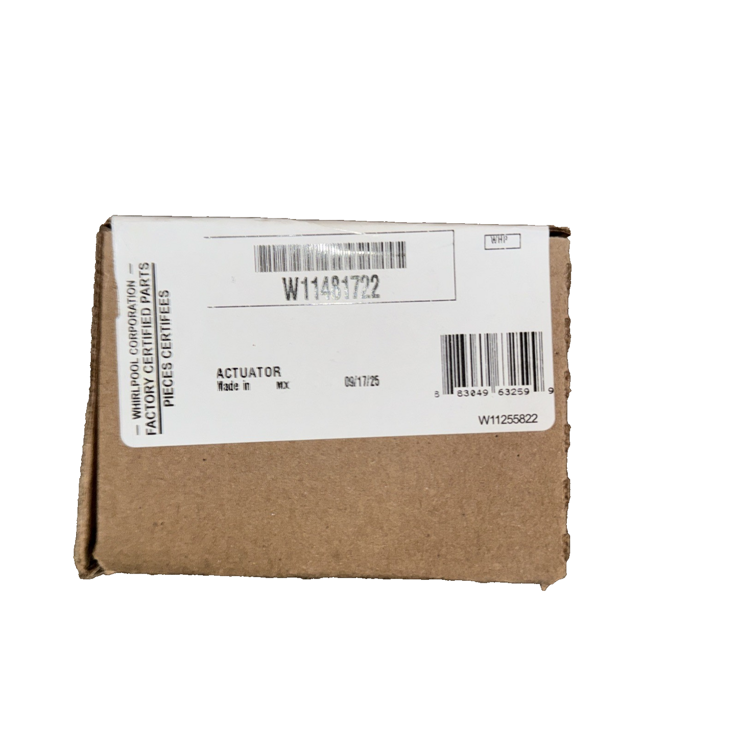 WHIRLPOOL W11481722 OEM Washer Washing Machine Shift Actuator