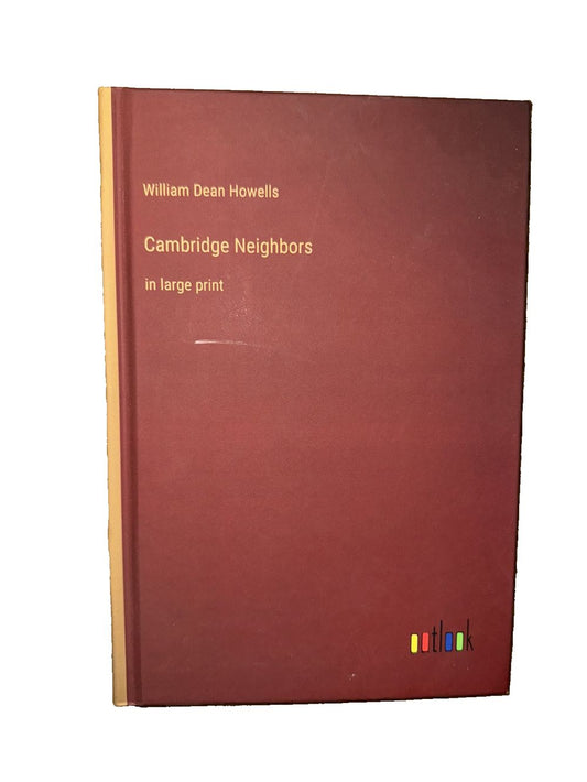Cambridge Neighbors: in large print, DaveyDooDeals – a book with a red cover and gold lettering