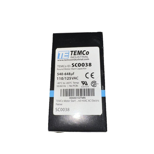 TEMCo Industrial- Temco 540 648 Uf Mfd 110 125 SC0038 – teco s088 - s08 - s08 - s0 - s