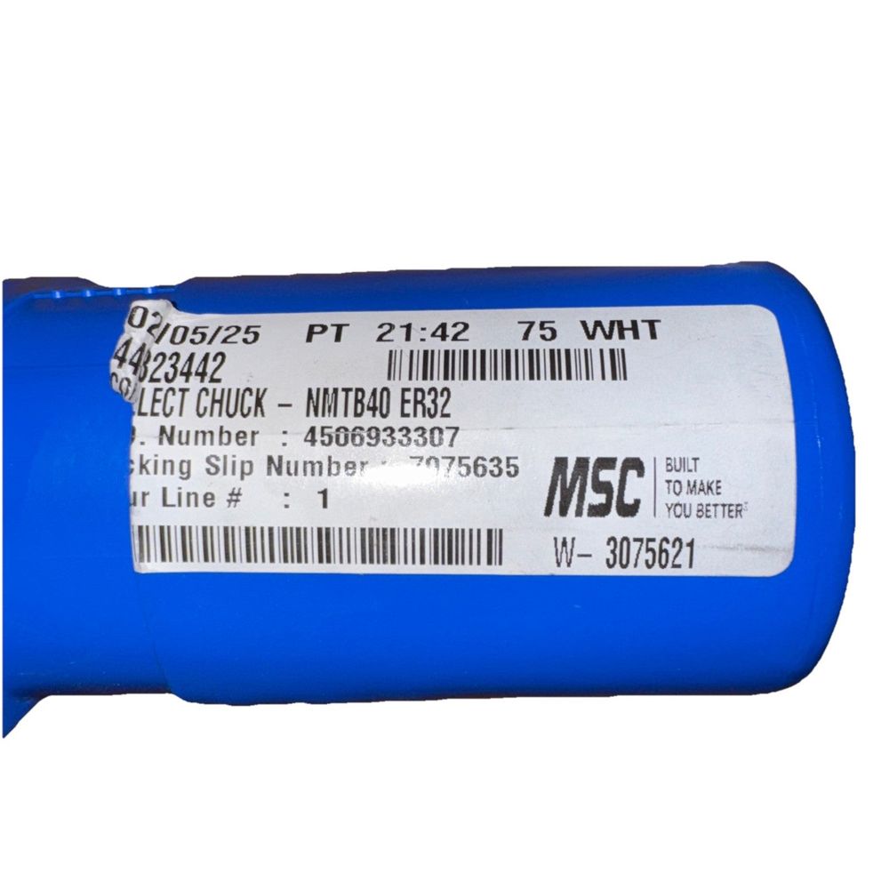 ER32 Collet Chuck, NMTB-40, 3" Round Nut, Bison – a blue capacacacacacacacacacacacacacacacac