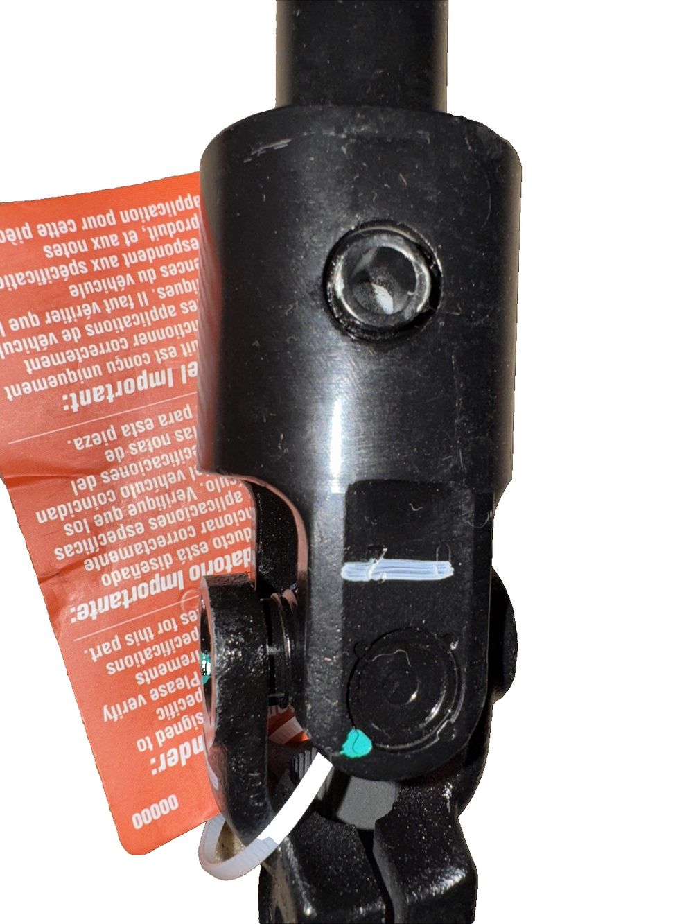 Dorman 425-373 Steering Shaft Compatible with Select Ford Models No Packaging – a black object with a red label on it