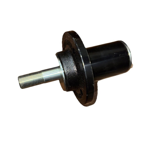 Peer Mower Deck Spindle Assembly High-Strength Ductile Iron MDS205 – a black plastic wheel with a screw
