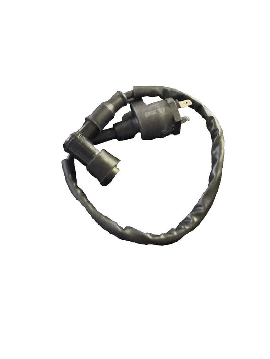 WOOSTAR 2 Wire Ignition Coil Replacement for GY6 TaoTao Chinese 110cc 125cc 150 – a black rubber ring with a white background