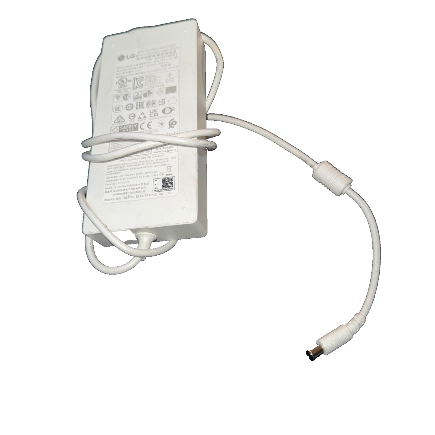 LG switching Adapter 19V 7.37A ADS-150KL-19N-3  EAY65768901 (No Wall Plug)