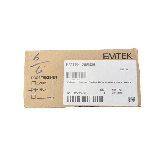 Emtek 2185 Square Privacy Pocket Door Mortise Lock, Emtec – a box of enek ' s eneks