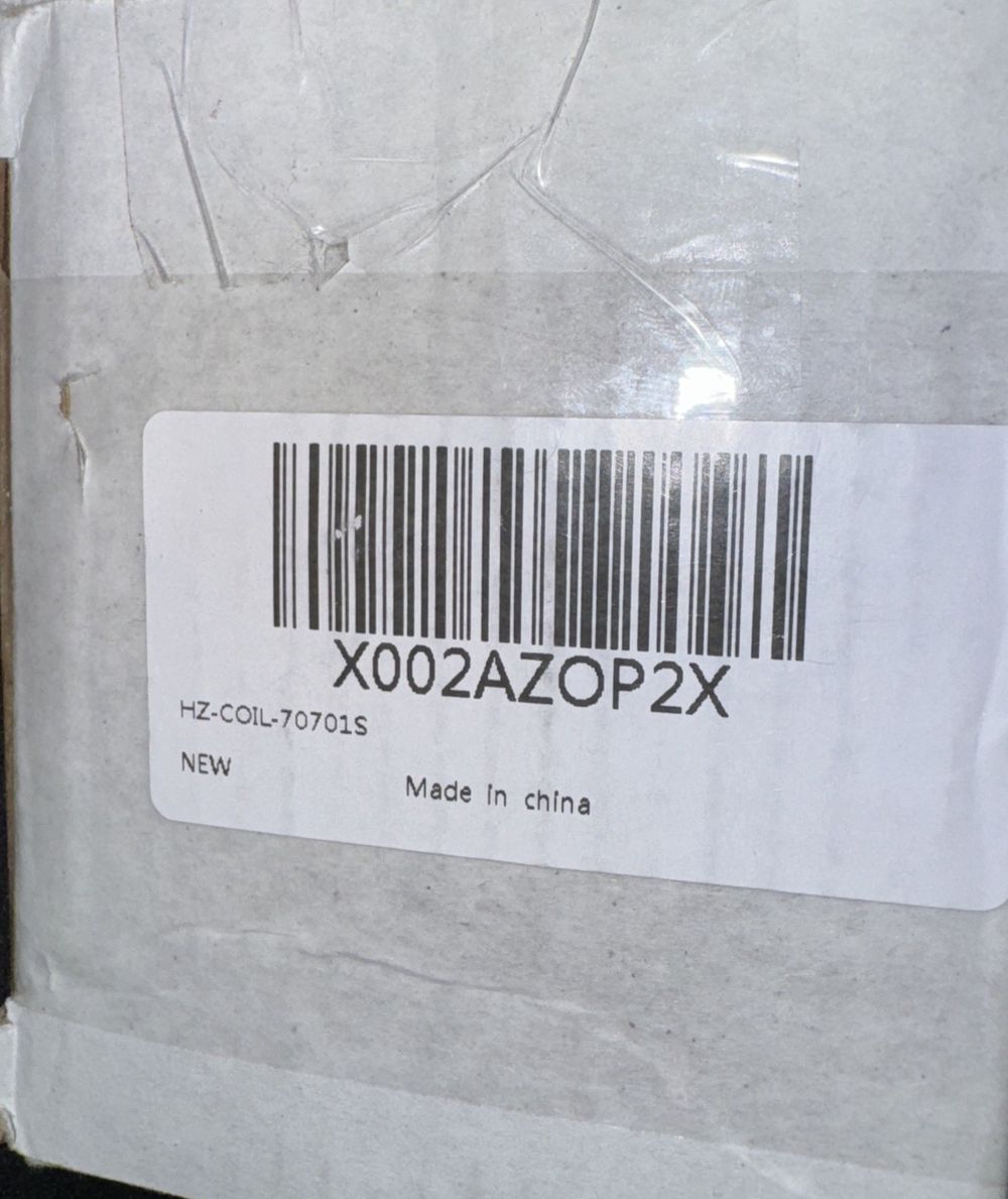 HZ-Coil-70701S Ignition Coil for Kohler 32-707-01-S 25-707-03-S, Unbranded – a white box with a barcode on it