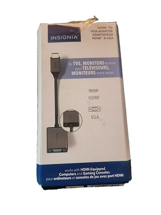 Insignia HDMI Male to VGA Female Adapter Converter - Black, HDTV to Monitor – insa vm - 1 - 1 - in - wall mount mount for vm - 1