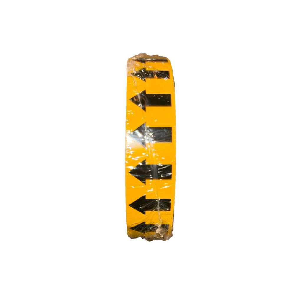 Brady 91424 1" Width, 90' Length, B-946 High, DaveyDooDeals – a yellow plastic bag with a black and white stripe