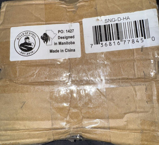 Single D Rubber Handle Home Gym Handle, Unbranded – a bag of food with a barcode label on it