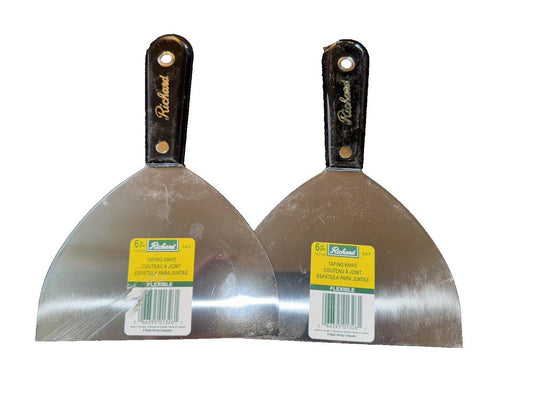 Wall Scraper - Flexible - Black - 6" Set of 2, Richard – two shovels with a handle and a handle