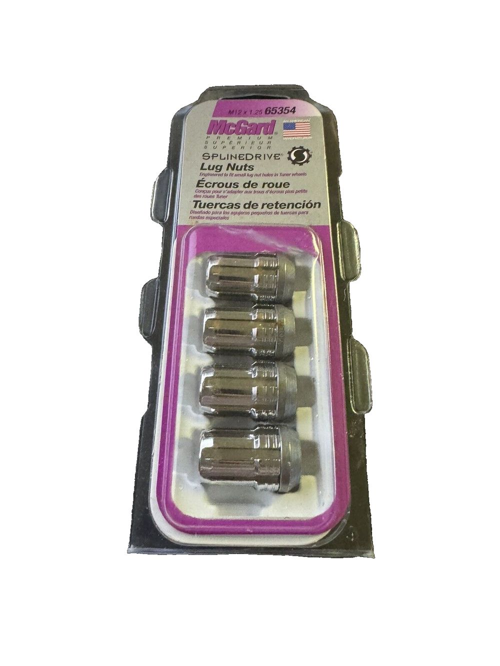 McGard 65354 Chrome Cone Seat SplineDrive Lug Nut Set, M12 x 1.25 Thread Size, S – 3pcs of fuse fuses