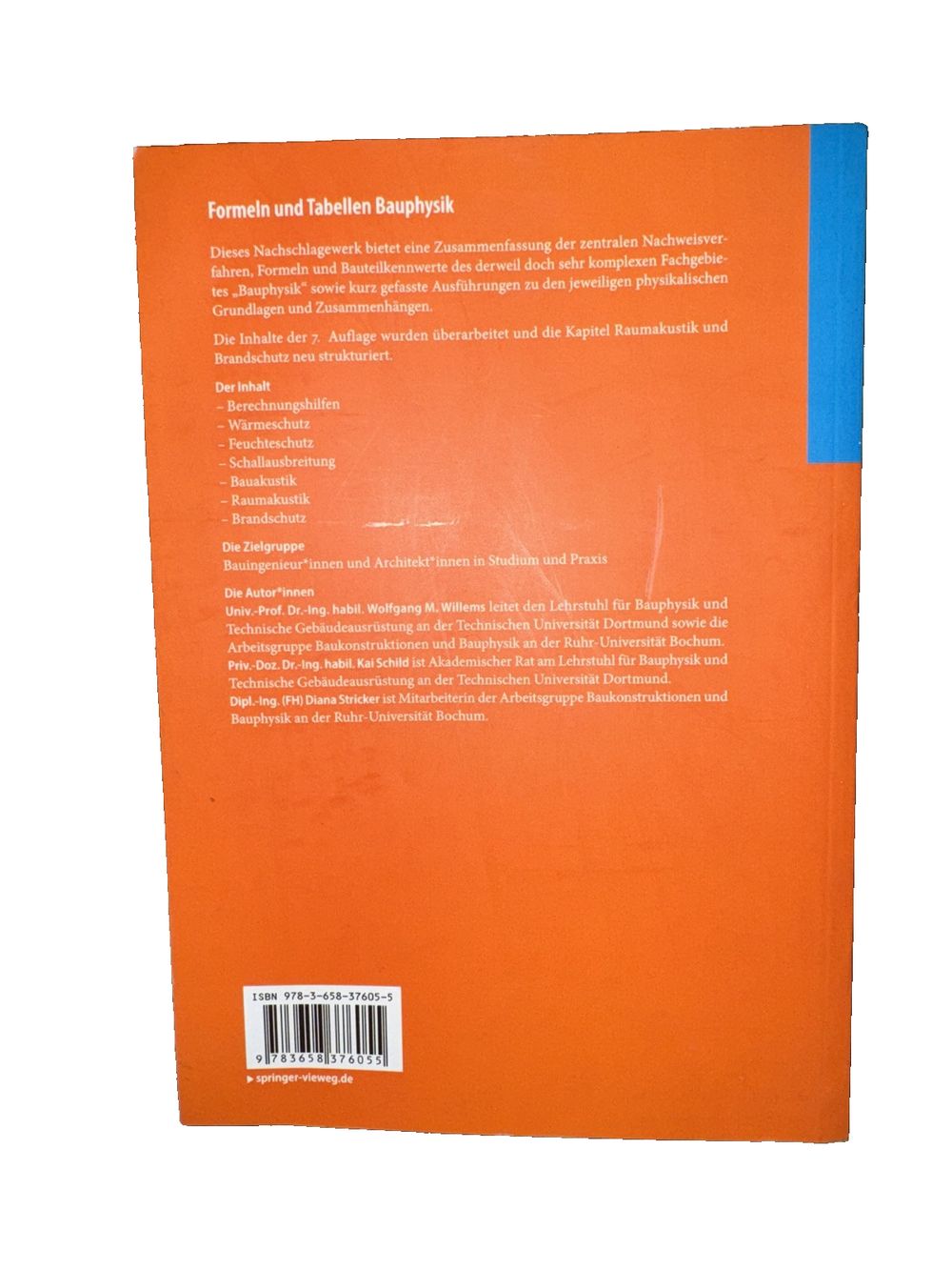 Formeln und Tabellen Bauphysik: Wrmeschutz Feuchteschutz Klima Akustik Brandschu, DaveyDooDeals – the book cover for the book, ' the book o…