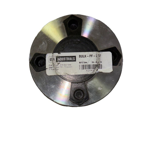 USA Sealing 316 Ss 150 Threaded Pipe Flange Pipe BULK-PF-264 – a metal disc with a label on it