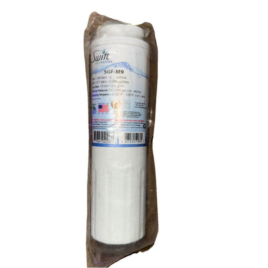 Swift Green Replacement Water Filter for Fridge SGF-M9 – Fits with Maytag UKF800 – a roll of white plastic wrap
