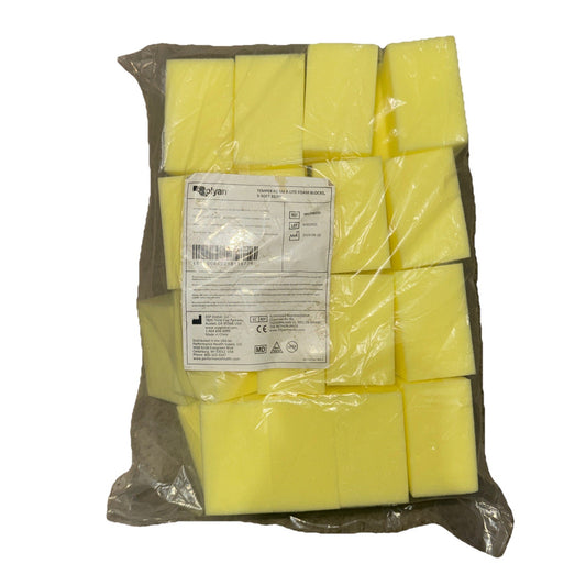 Rolyan Temper Foam R-Lite Foam Blocks, X-Soft Yello 32 pack