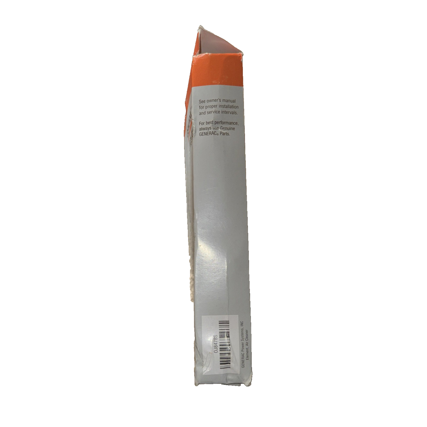 Generac 0J8478S - Air Filter Element Rectangle 14kW