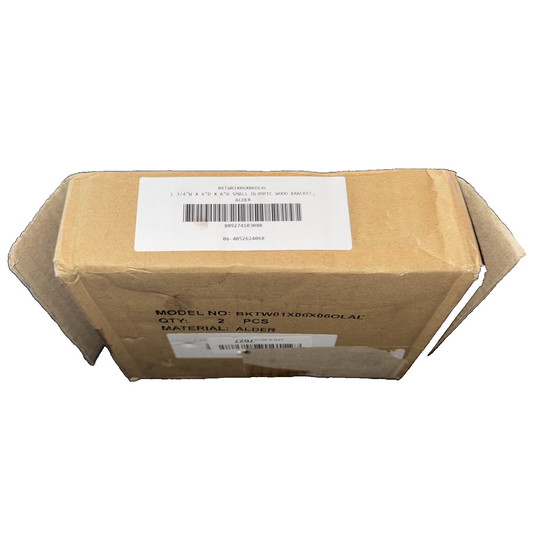 Ekena Millwork BKTW01X06X06OLAL 1 3/4" W X 6" D X 6" H Small Olympic Bracket