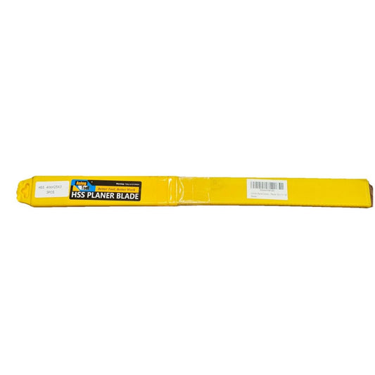 16 Inch jointer planer 16"x1"x1/8" Blades 3 PCS, Asieg – a yellow plastic tube with a white background
