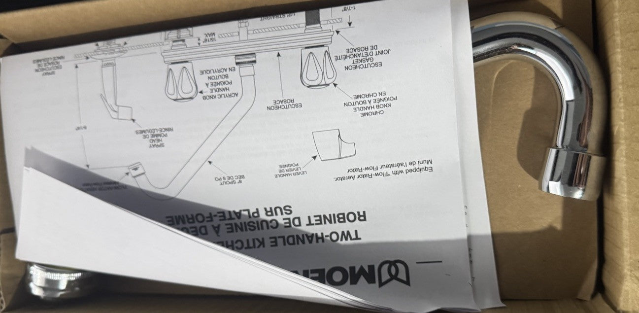 Moen Canada 2H Kd 1/2 Chr Can 77922