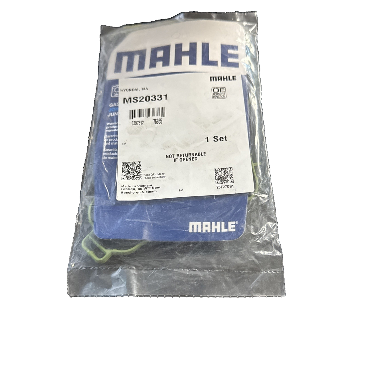 Engine Intake Manifold Gasket-VIN: 3 Mahle MS20331