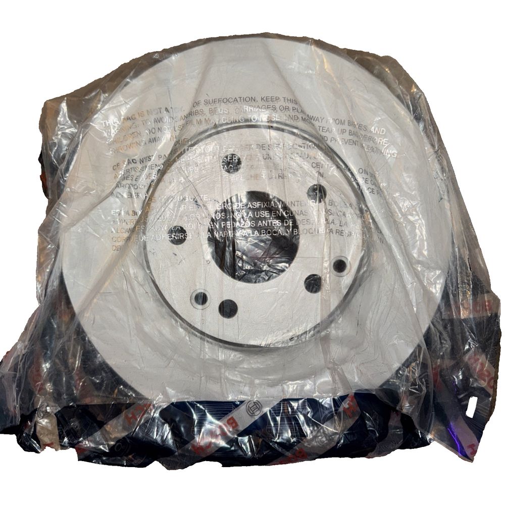 BOSCH 36010929 QuietCast Premium Disc Brake Rotor - Compatible with Select Merce – a white plastic bag with a black plastic cover