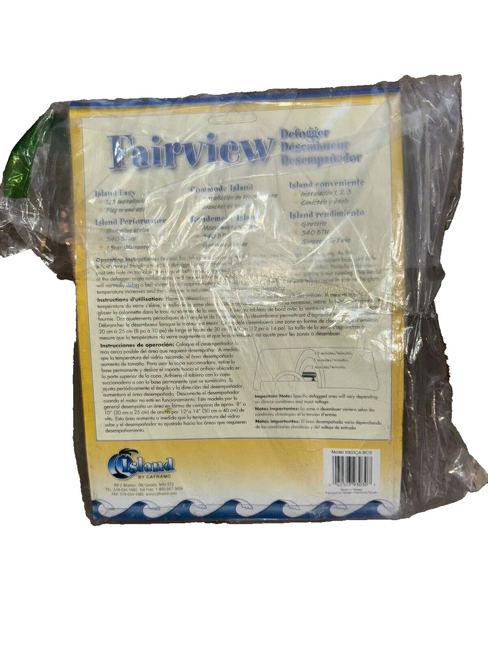 Caframo Fairview 9303, 12-Volt Windshield Defogger, Black, 6.75 x 2.5 x 4.0 – a bag of diy waterproofing cloth