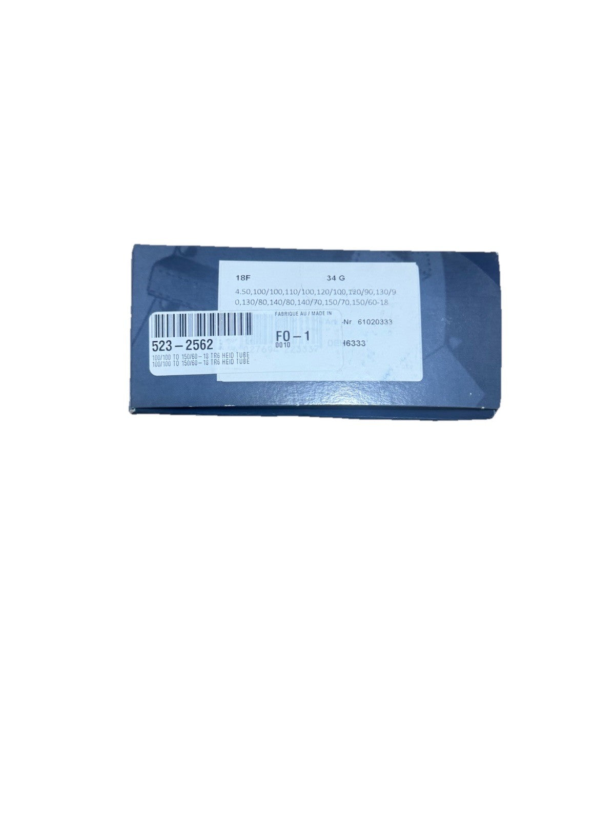 523-2562 Heidenau - Inner Tube - Standard Duty 18F 34G