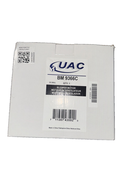 UAC BM 9366C HVAC Blower Motor with Wheel