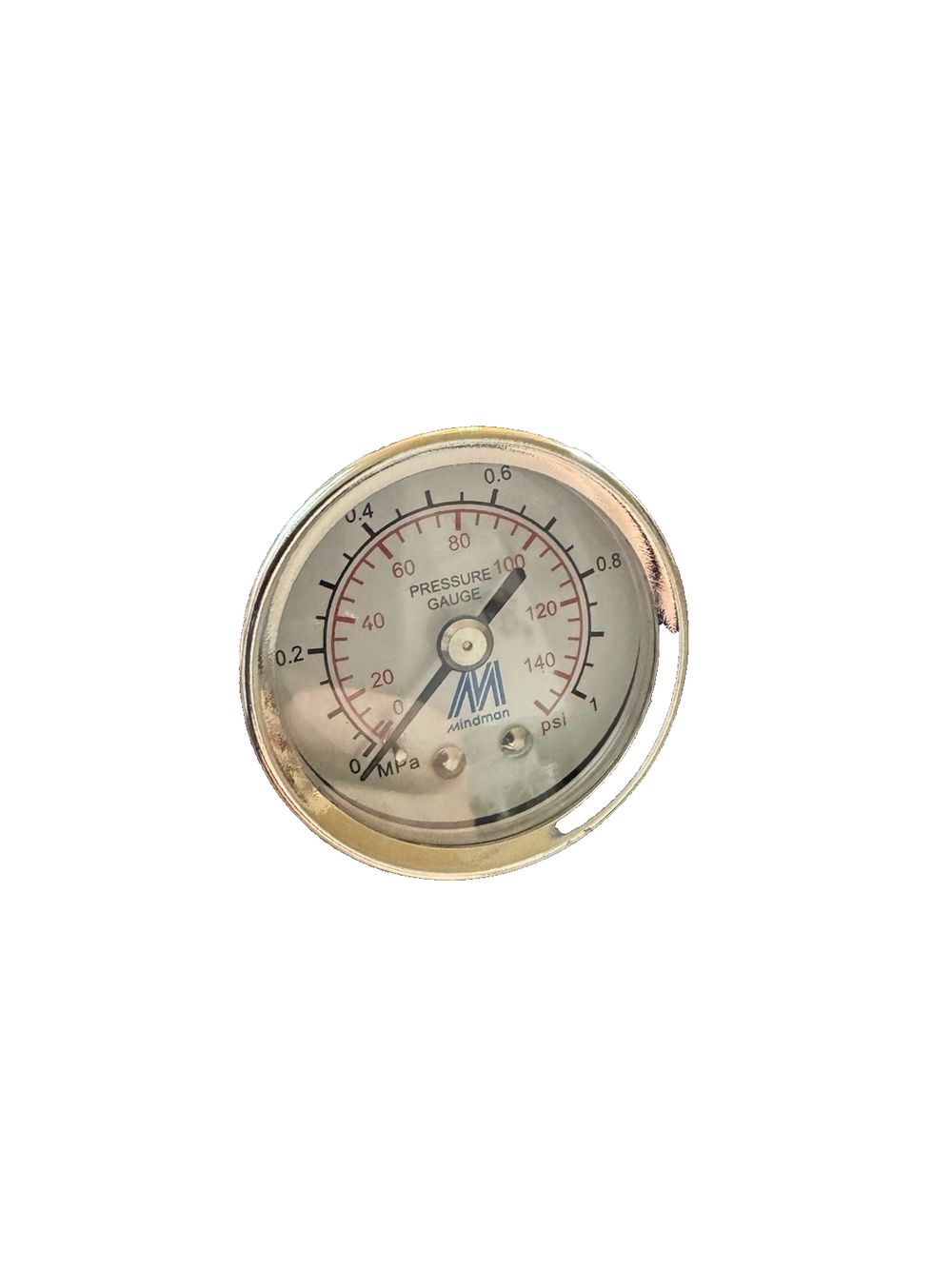 Mindman One-Point Pressure Gauge PG40W – High-Quality Industrial Pressure – a pressure gauge with a white background