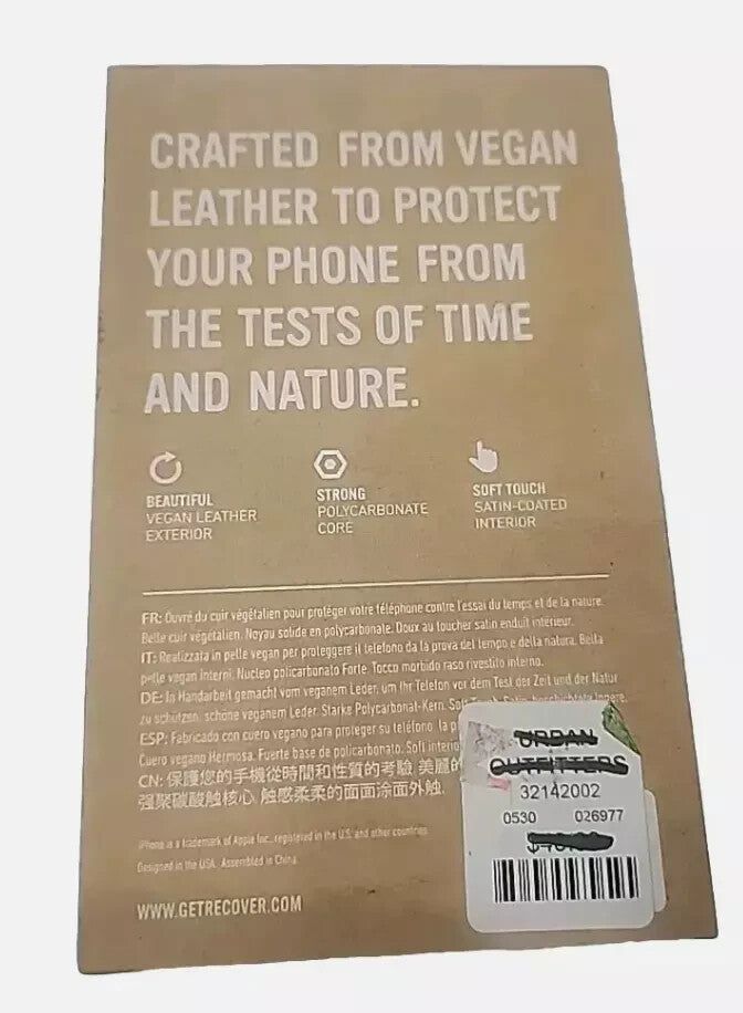 iPhone 5/5S Vegan Leather Case - Eco-Friendly, Elegant Protection for iPhone, Recover – a package of coffee beans on a white background