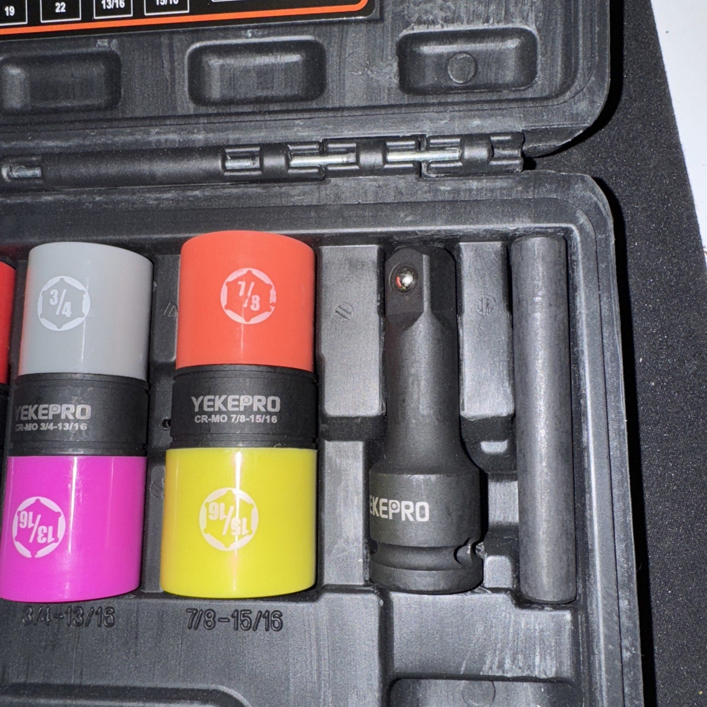 Yekepor 6-Pieces 1/2" Dr Lug Nut Socket Set W12206