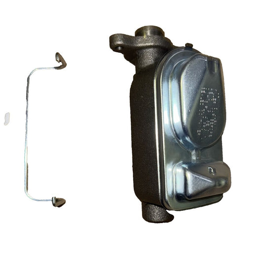 Centric Parts Brake Master Cylinder P N 130 67004 – a close up of a metal object with a white background