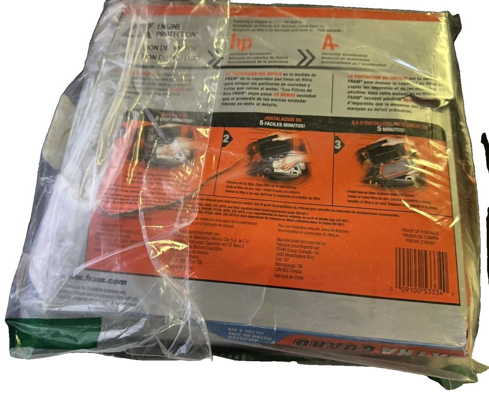 FRAM CA10169 Extra Guard Panel Air Filter Fits Select Toyota, Lexus, Scion, Mode – a package of the new bosch bosch bosch bosch bosch bosch…