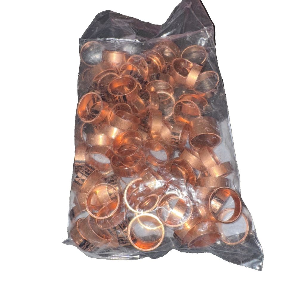 BowPex Crimp Ring 3/4" 100 Pack, Bow Pex – copper copper foil rings